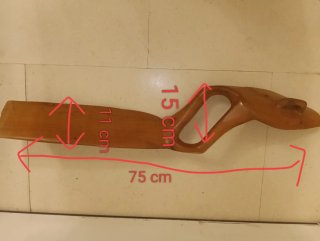 Escultura abstracta de madera /pata de mesa