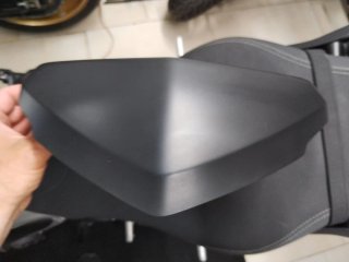 Respaldo Baúl Moto Negro Mate yamaha
