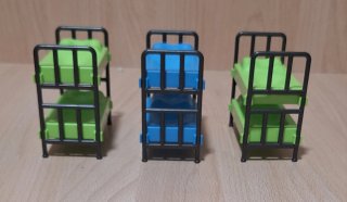 Playmobil Camas Literas Verdes y Azul