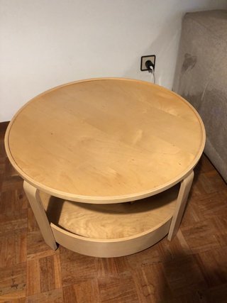 Mesa baja Borgeby Ikea madera