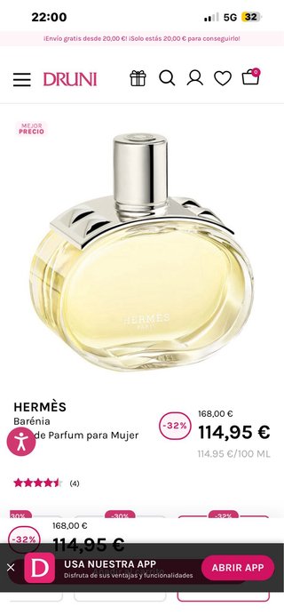 Hermès Eau de Parfum Barenia 100ml