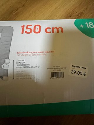 Barrera de Cama 150 cm.