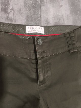 PANTALONES MUJER VERDE OSCURO