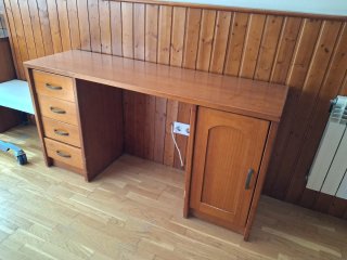 Dormitorio juvenil madera con armarios