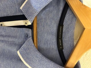 Polo Purificacion Garcia Talla L Hombre Azul