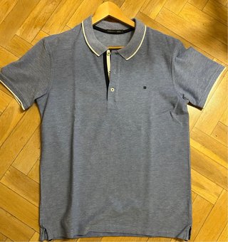 Polo Purificacion Garcia Talla L Hombre Azul