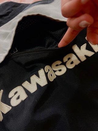 Chaqueta Kawasaki Negra y Verde Oliva