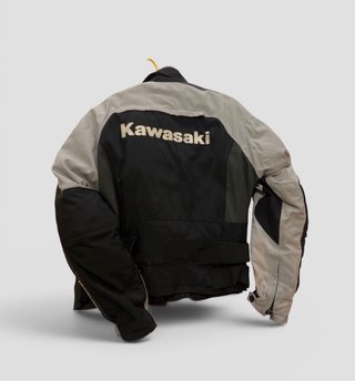 Chaqueta Kawasaki Negra y Verde Oliva