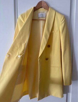 Vestido Americana Stradivarius Amarillo Talla XS