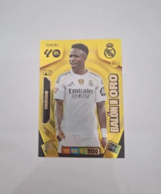Cromo Panini Balón de Oro Vinicius Jr.