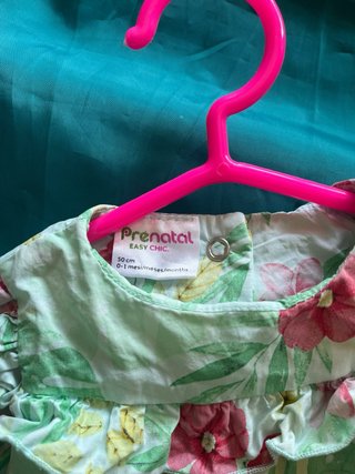 Lote 2 vestidos bebé 1-2 meses