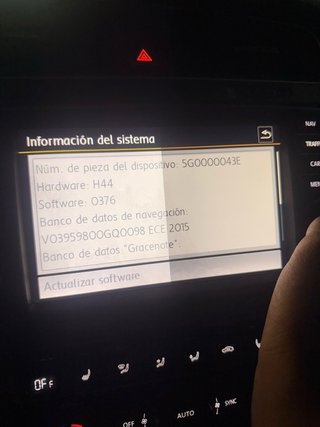 Pantalla VW 8 pulgadas MIB2