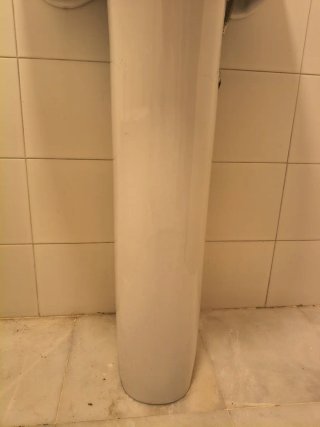 Lavabo de porcelana blanco