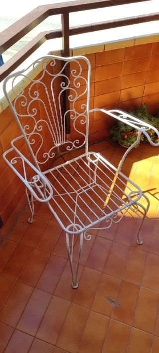 4 Sillas estilo Provenzal Hierro Forjado Años 60