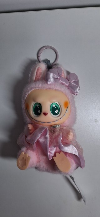 Labubu Peluche Rosa con Lazo