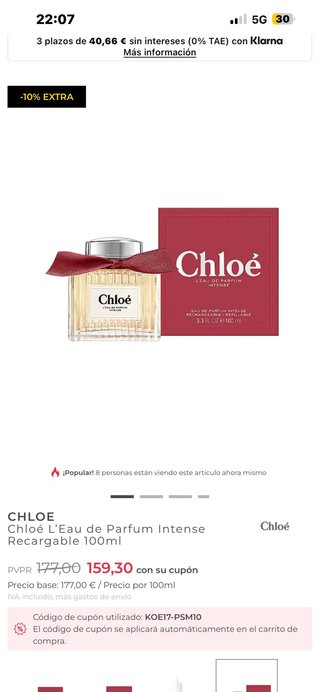 Chloé L'Eau de Parfum Intense 100ml