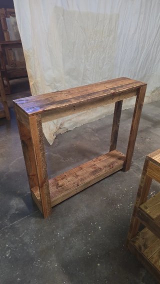 Consola rústica madera reciclada roble