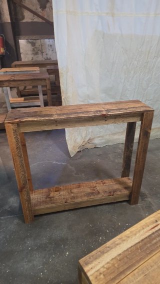 Consola rústica madera reciclada roble