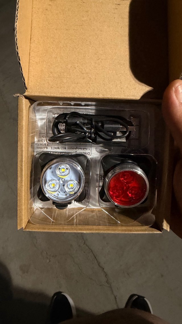 Luci bici LED ricaricabili USB Flintronic