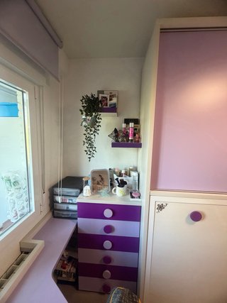 Habitación juvenil completa morada