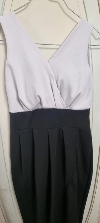 Abito elegante bianco e nero
