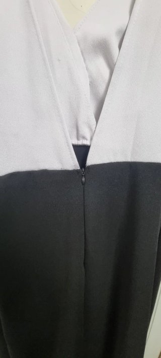 Abito elegante bianco e nero