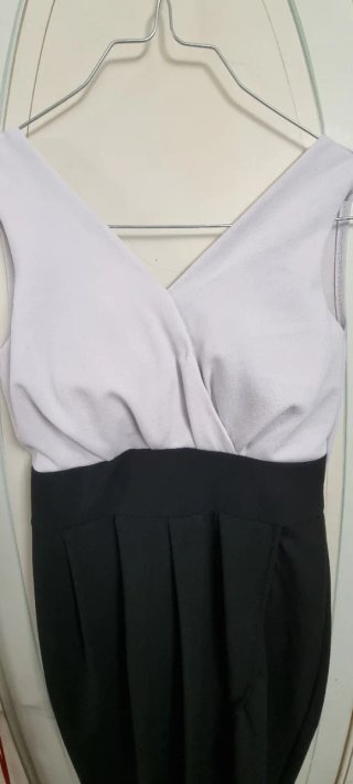 Abito elegante bianco e nero