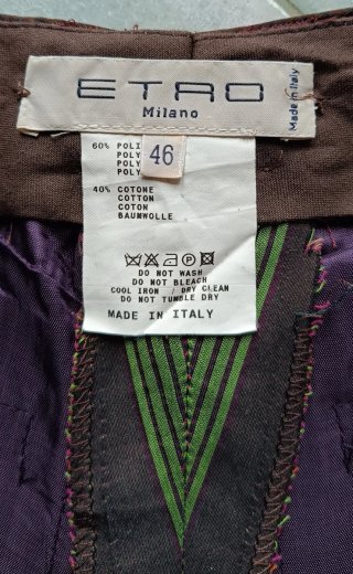 Pantaloni Etro donna vintage