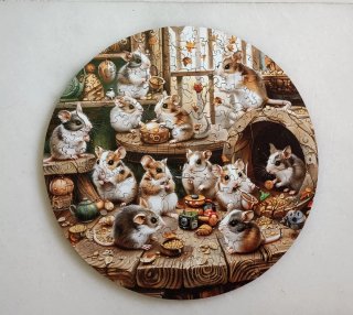 Puzzle de madera Curious Hamsters