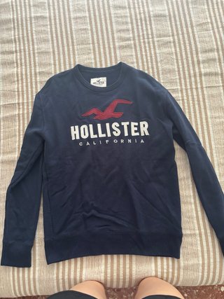 Jersey Hollister Hombre Azul Marino Talla M