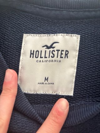 Jersey Hollister Hombre Azul Marino Talla M