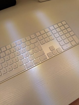 Teclado Apple Español Plata/Blanco