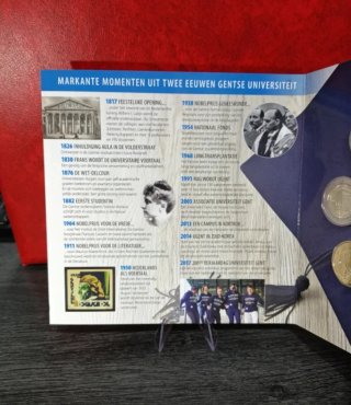 Set 2 conmemorativas + 8 valores Bélgica año 2017