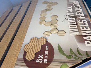 Paneles Madera Hexagonales Decorativos