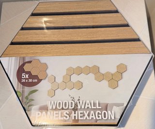 Paneles Madera Hexagonales Decorativos