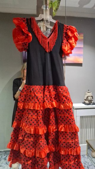 Vestido Sevillana Talla 10 Años