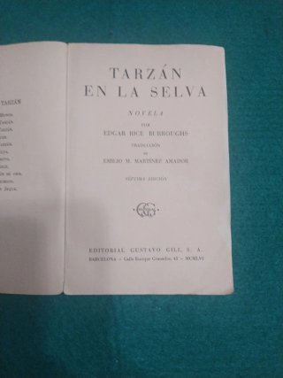Libro TARZAN EN LA SELVA