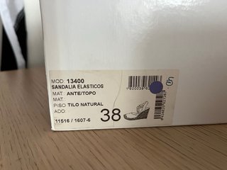 Alpargatas Vidorreta Talla 38