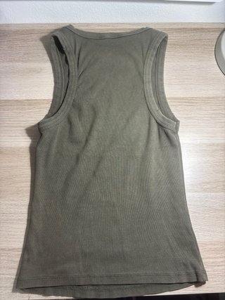 Pull&Bear tank top verde militar XL