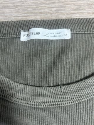 Pull&Bear tank top verde militar XL