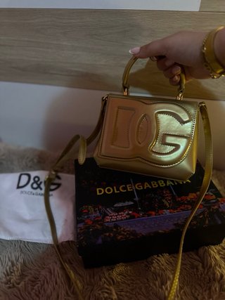 Borsa Dolce & Gabbana Dorata Donna