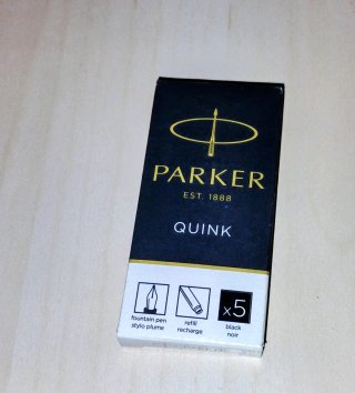 Parker Quink Tinta Pluma Negro x5