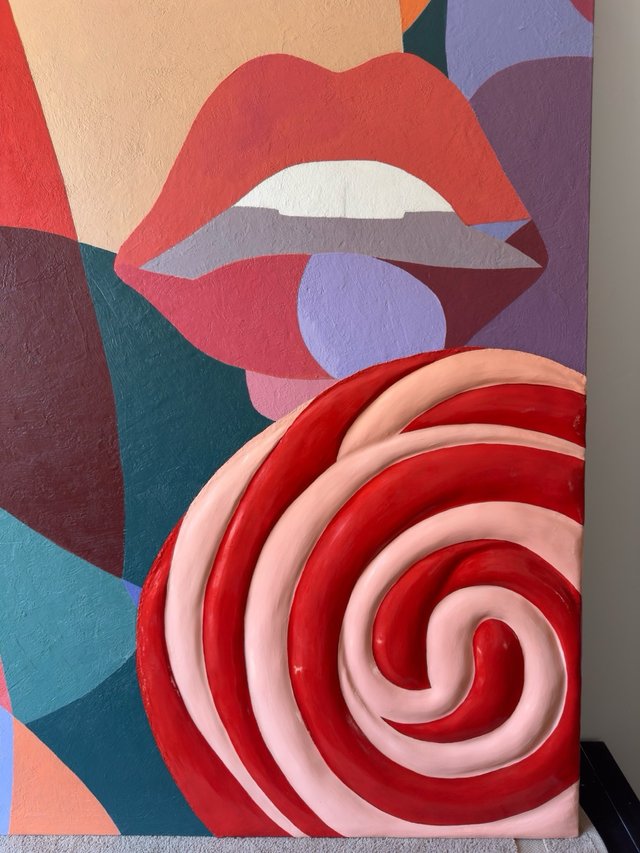 Pintura Abstracta Contemporánea «Tentación»