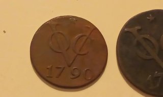 Lote 3 monedas antiguas 1790