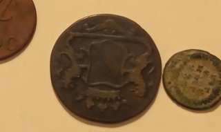 Lote 3 monedas antiguas 1790