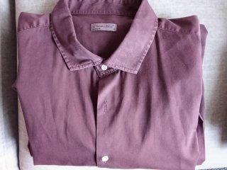 Camisa manga larga burdeos