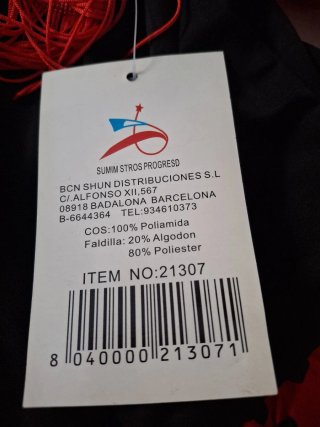 Vestido Flamenca Talla 1 Año