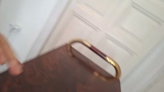 Estantería Mueble Madera y Metal Dorado