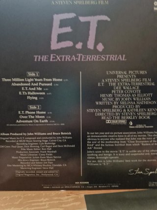 Vinilo E.T. El Extraterrestre Banda Sonora
