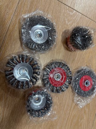 6 Cepillos Alambre para Taladro/Amoladora